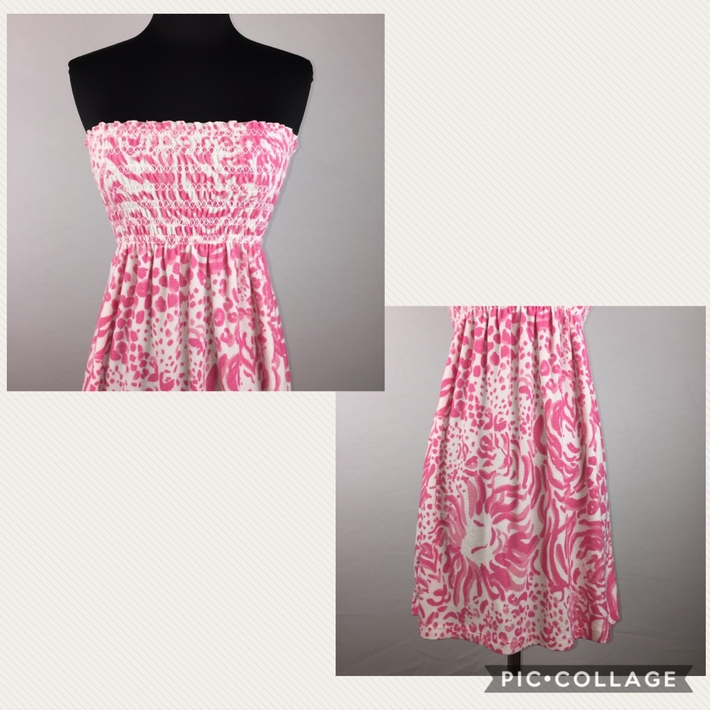 Lilly Pulitzer XS Brigitte Strapless Smocked Dress - Picture 3 of 8